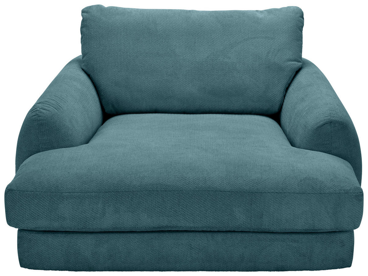 XXL-SESSEL - Petrol/Schwarz, KONVENTIONELL, Kunststoff/Textil (132/81/158cm) - Carryhome