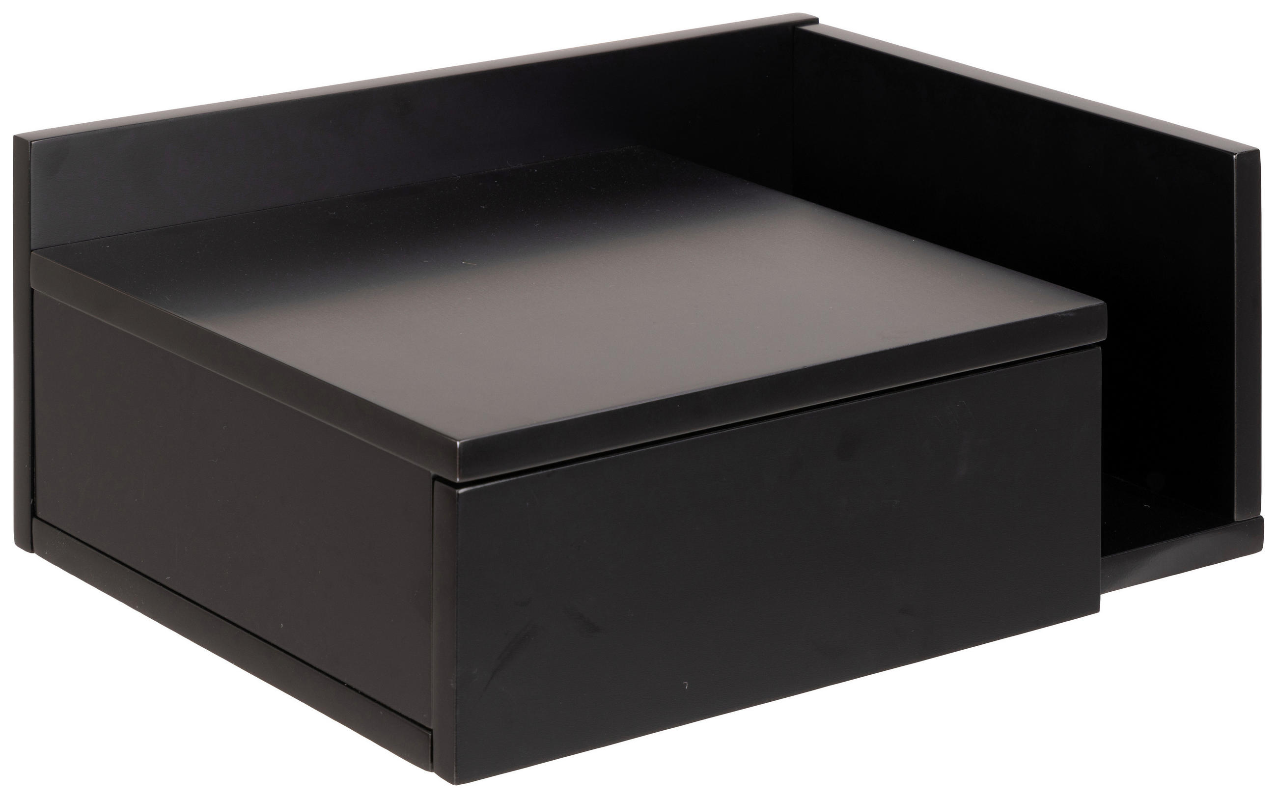 Mid.you Nachtschrank Actona Ashlan Schwarz 40x16.5x32 cm