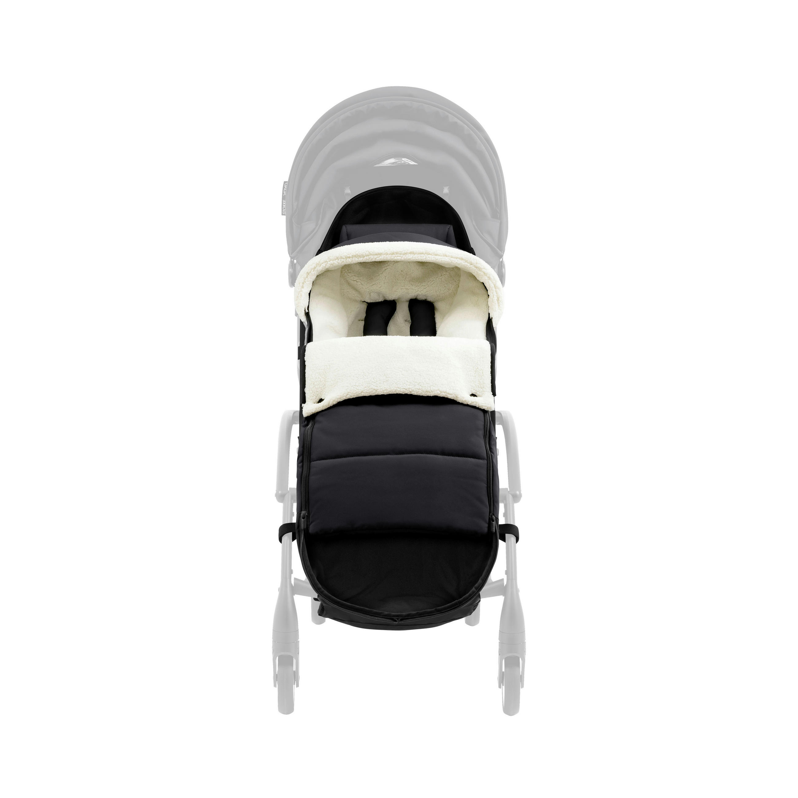 BUGGY-FUSSSACK  - Schwarz, Basics, Textil (89/18,5/5cm) - Stokke