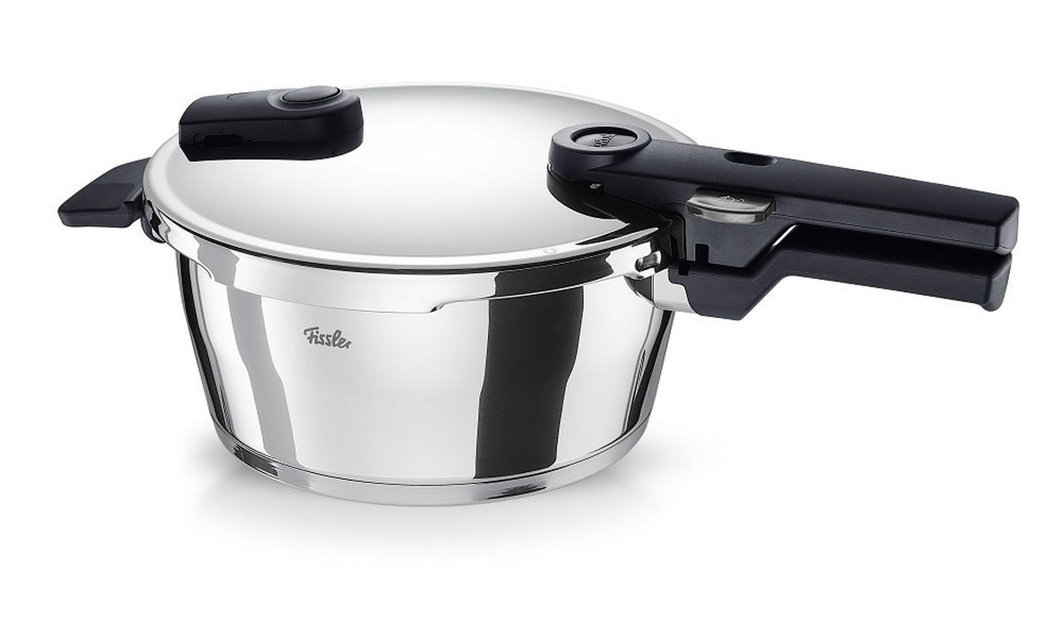 SCHNELLKOCHTOPF VITAQUICK® Poliert 3.5 L  - Silberfarben, Basics, Metall (22cm) - Fissler