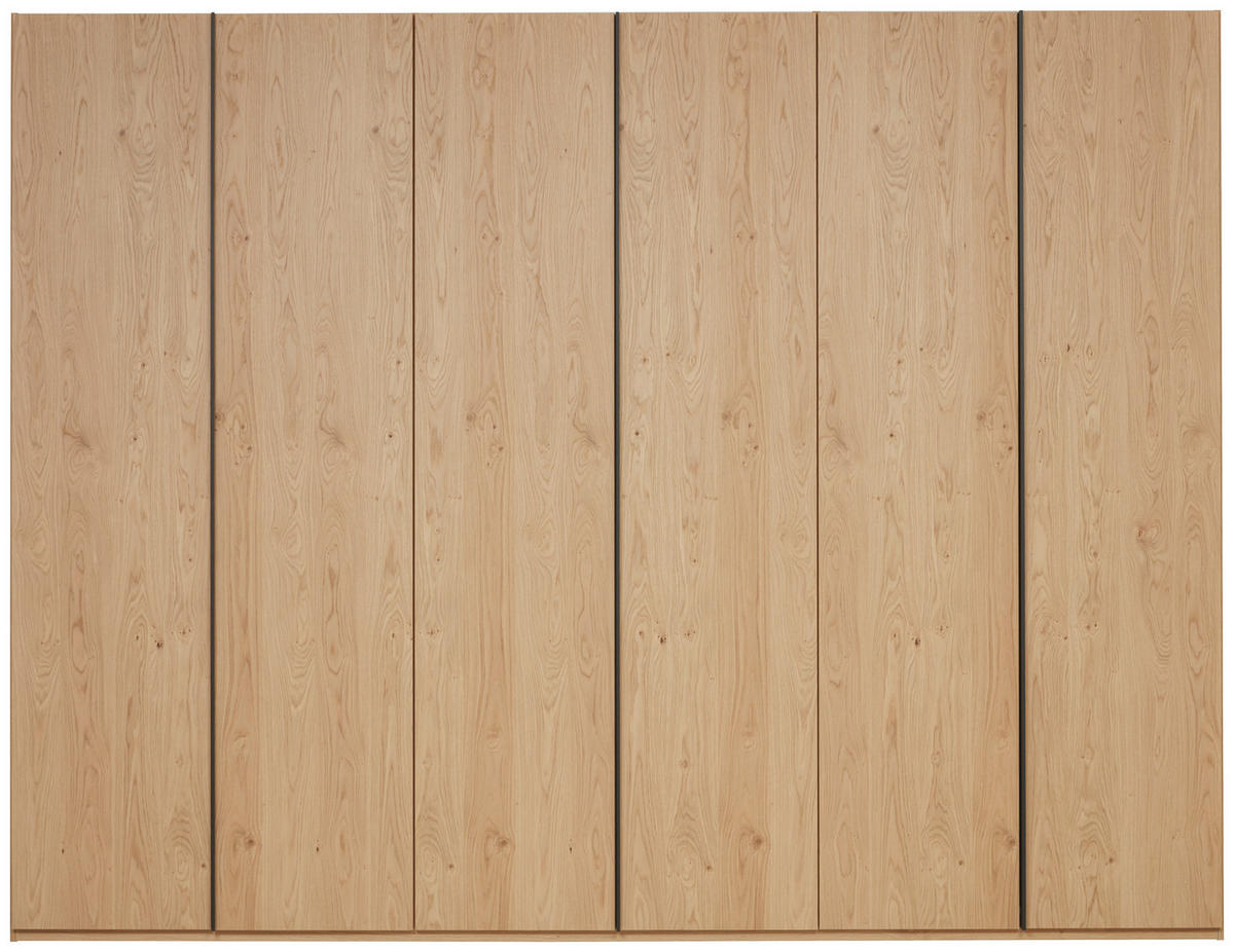 DREHTÜRENSCHRANK 299,2/229,4/59,5 cm 6-türig Eichefarben  - Eichefarben/Anthrazit, KONVENTIONELL, Holz/Holzwerkstoff (299,2/229,4/59,5cm) - Dieter Knoll
