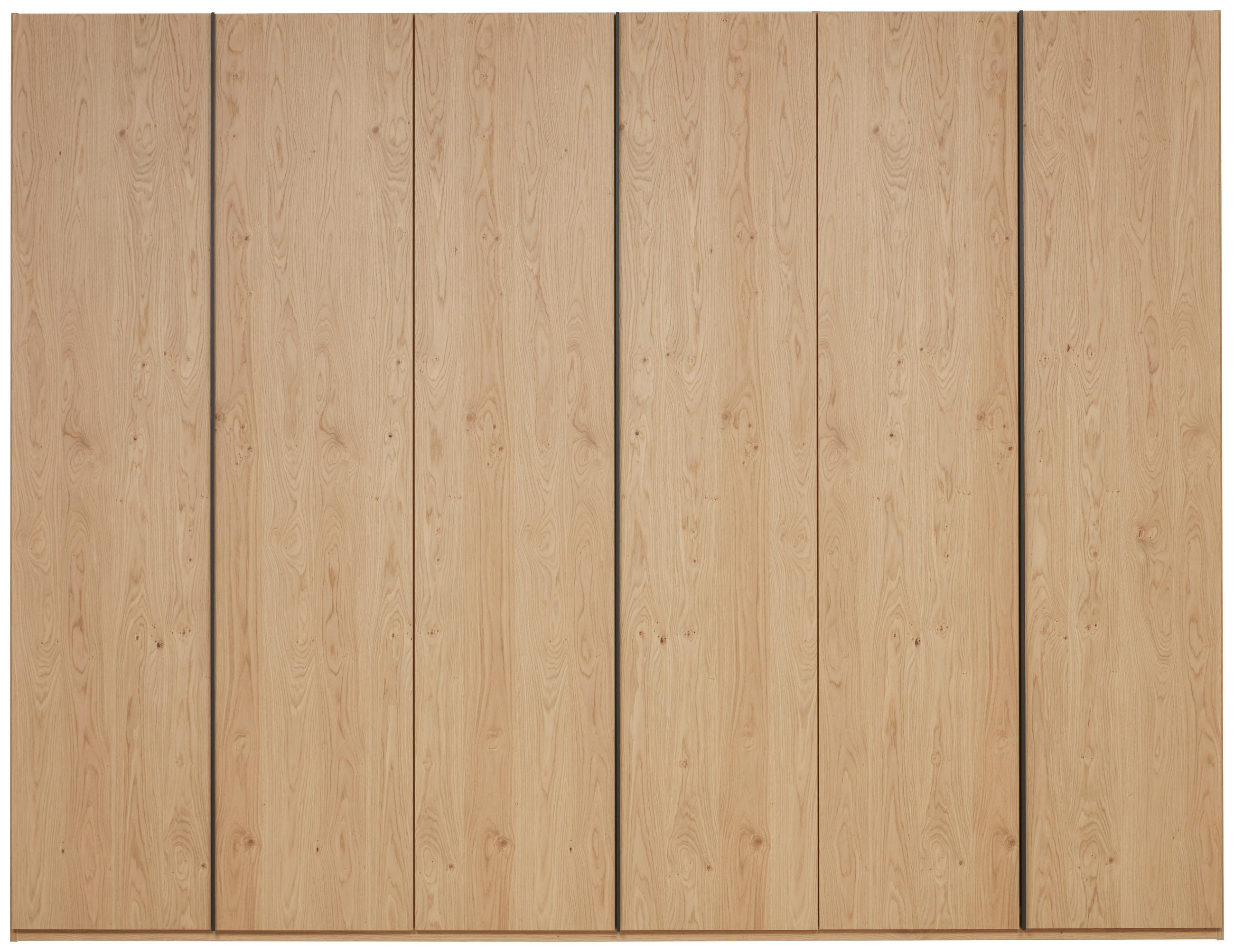 Thumbnail - Dieter Knoll Drehtürenschrank Multiline, Eiche, Holzwerkstoff, Balkeneiche, furniert, 6 Fächer, 299.2x229.4x59.5 cm, Bei...