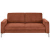 3-SITZER-SOFA Feincord Rostfarben  - Chromfarben/Rostfarben, Design, Textil/Metall (194/87/105cm) - Beldomo Style