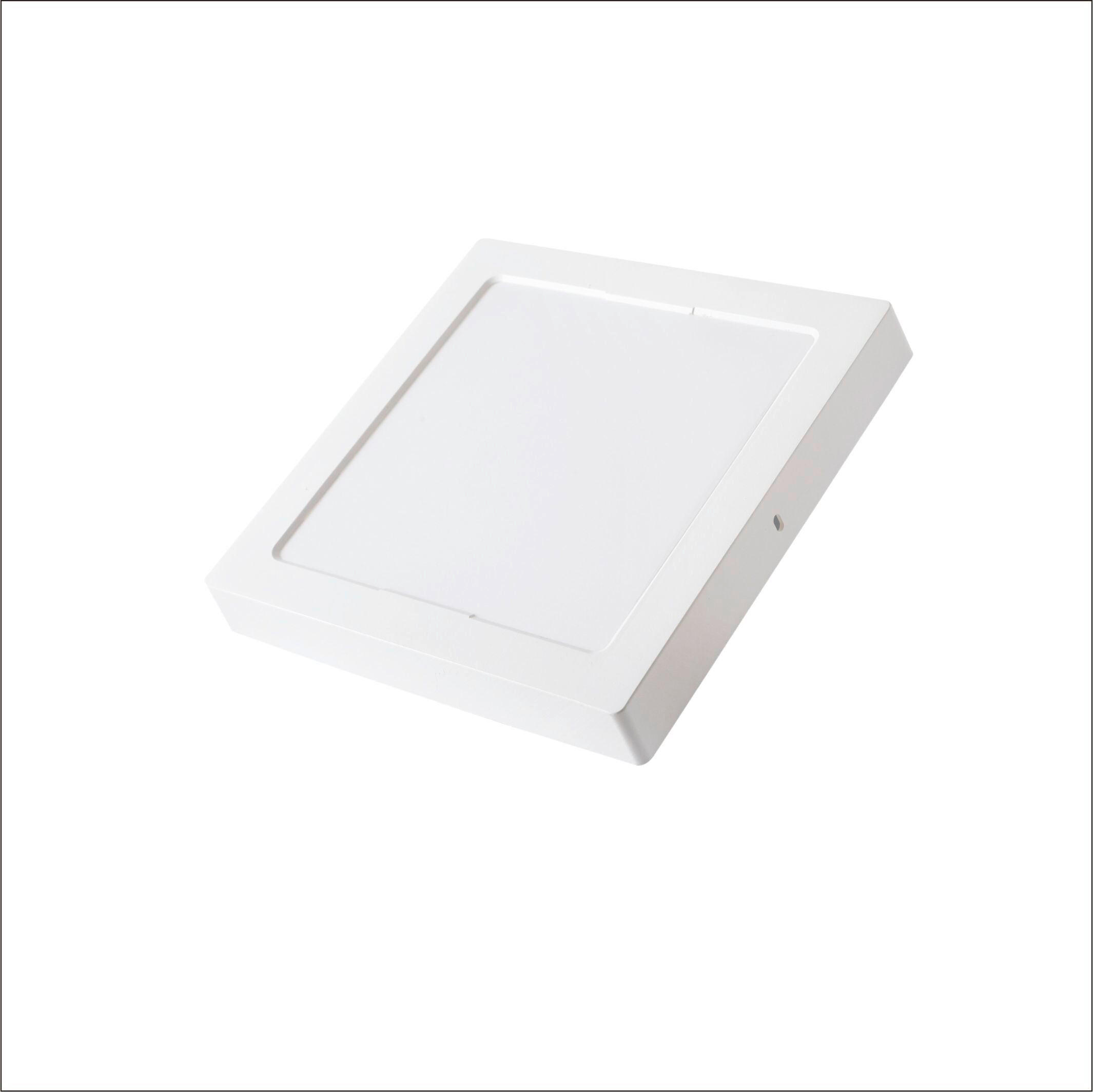 LED-PANEL  210*210MM 18W 1850LM 3000/4000/6500K IP20  1850 lm 3000/4000/6500 K   - bela, Basics, umetna masa (21/21/3cm)