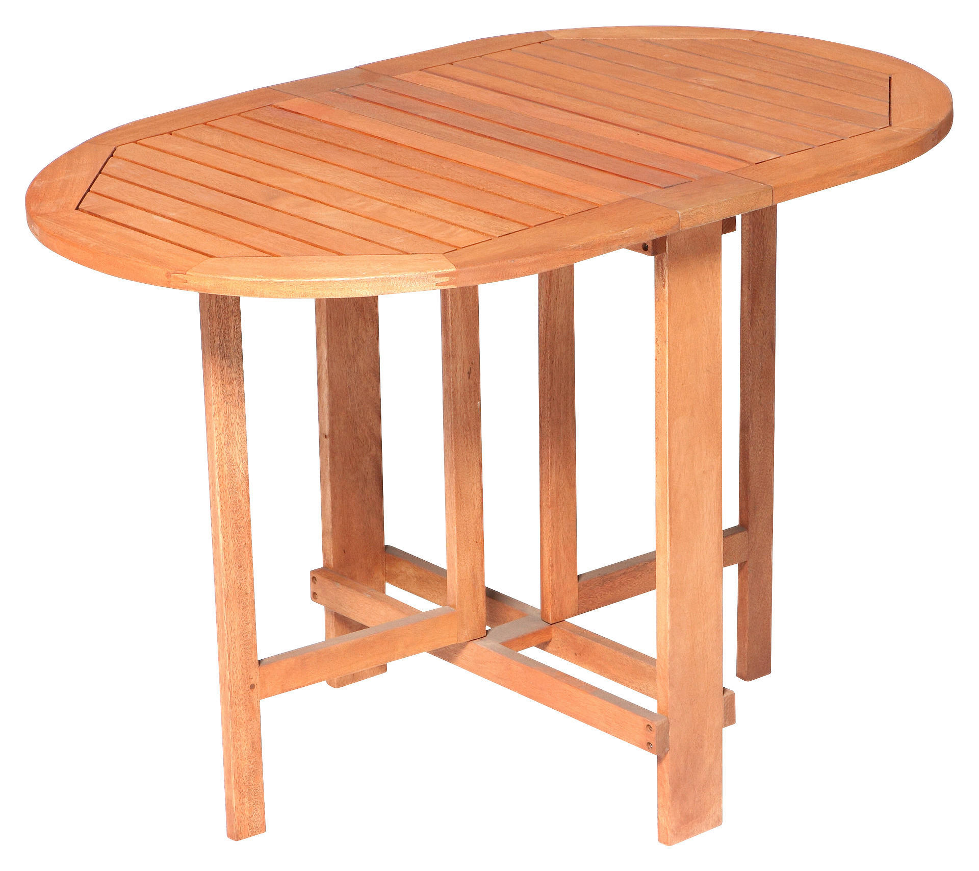 GARTENKLAPPTISCH Holz rechteckig - Naturfarben, KONVENTIONELL, Holz (120/74/60cm) - Gardenson