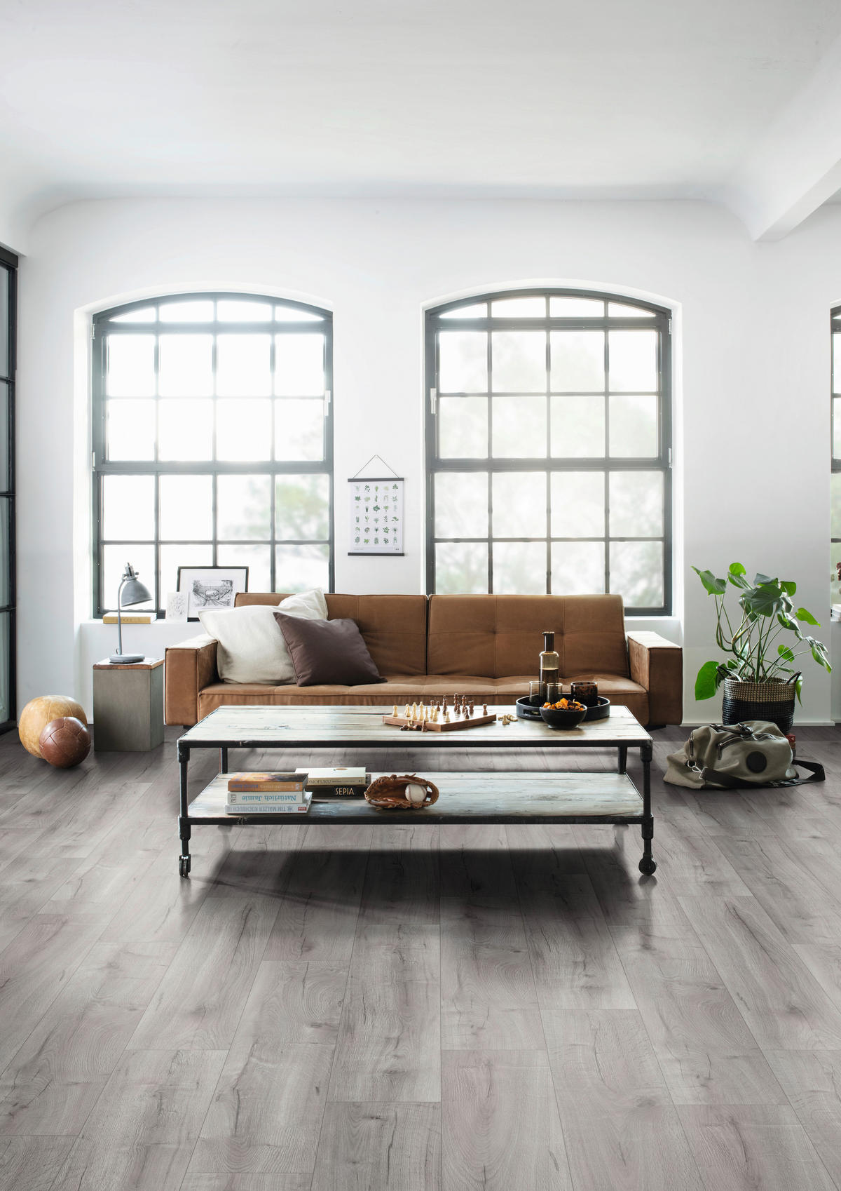 LAMINATBODEN Loja Eiche Nature Sense Aqua  per  m² - Eichefarben/Grau, KONVENTIONELL, Holzwerkstoff (129.2/24.6/0.8cm) - Egger Holzwerkstoffe