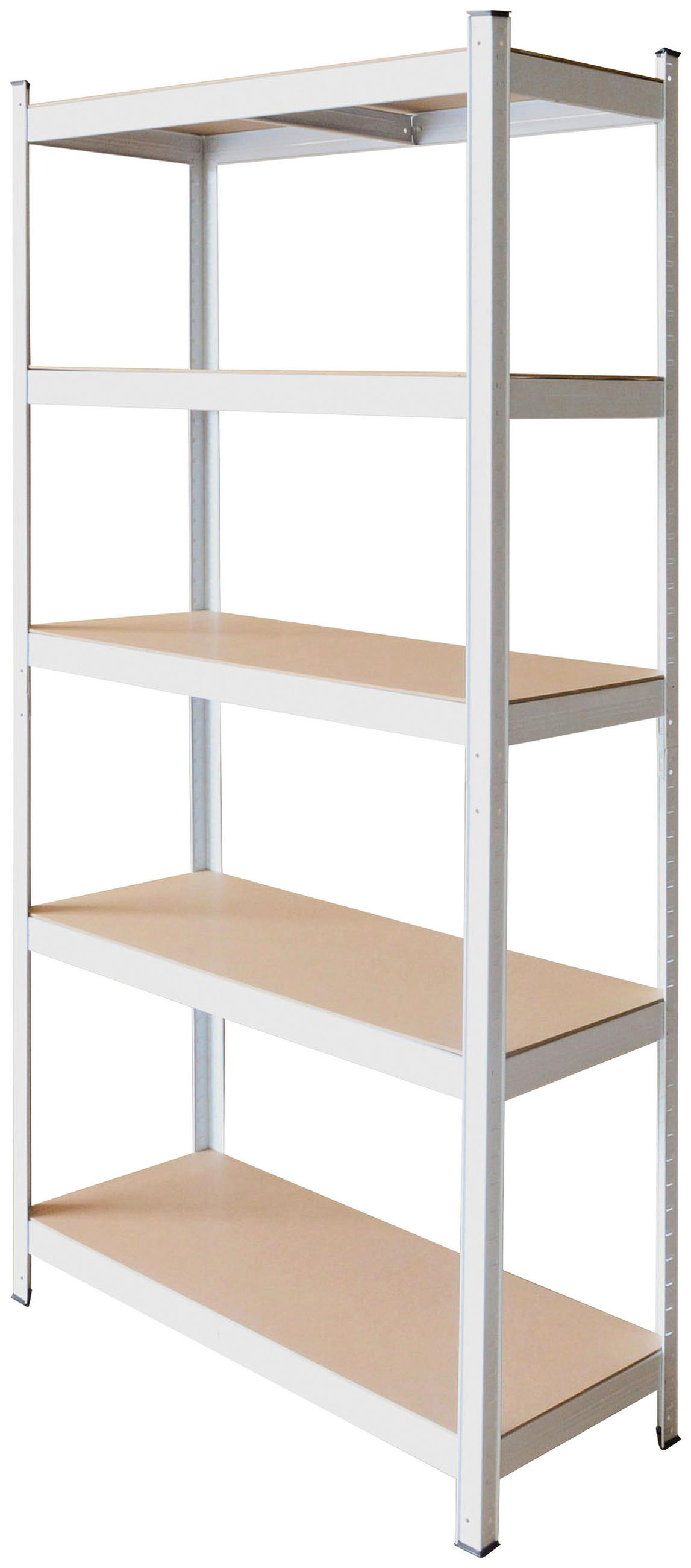 SCHWERLASTREGAL  - Weiss, Konventionell, Holzwerkstoff/Metall (75/30/175cm)