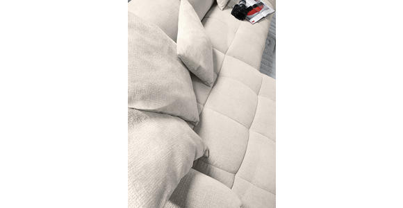 ECKSOFA in Flachgewebe Hellbraun 170/280 cm - Hellbraun/Schwarz, KONVENTIONELL, Kunststoff/Textil (170/280cm) - Carryhome
