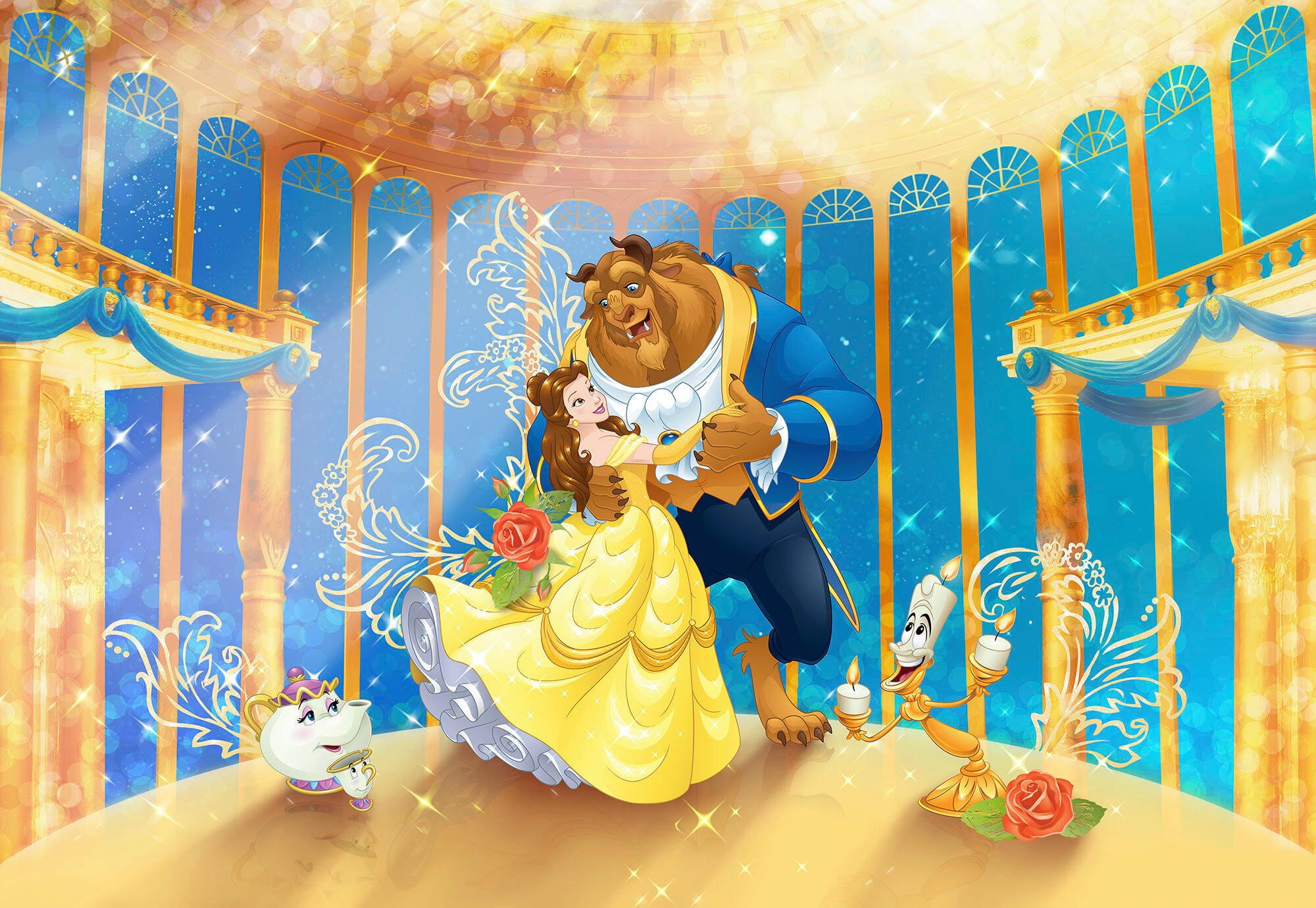 FOTOTAPETE Prinzessin Belle  - Design, Papier (368/254cm) - Komar