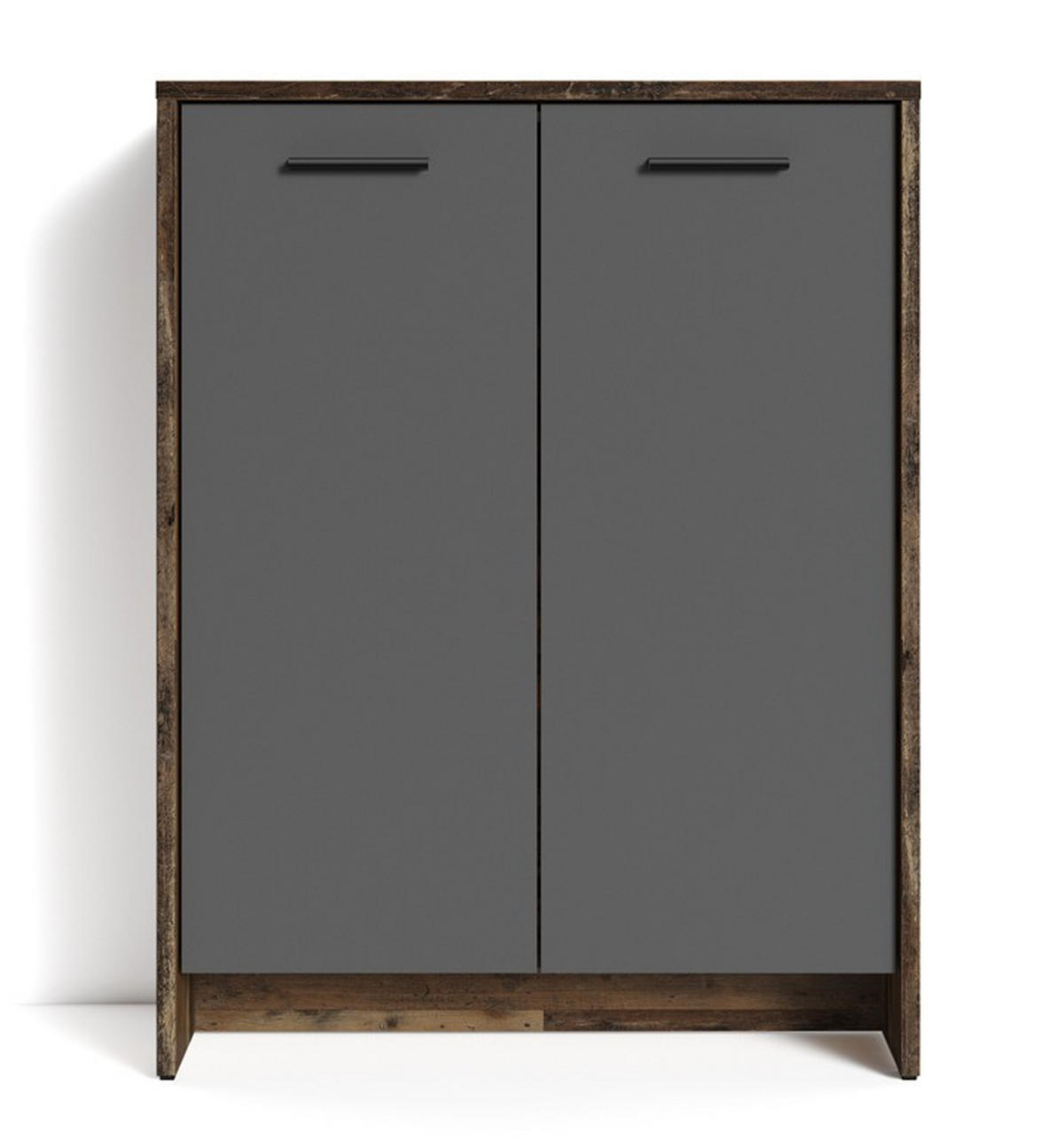 GARDEROBE 4-teilig  in 40/184/35 cm  - Alteiche/Anthrazit, Design, Holzwerkstoff (40/184/35cm) - MID.YOU