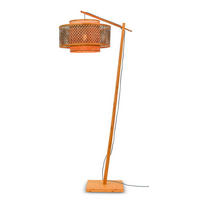STEHLEUCHTE    - Schwarz/Naturfarben, Trend, Holz (176/50/73cm) - Good & Mojo