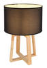 TISCHLEUCHTE 30/45 cm   - Silberfarben/Schwarz, KONVENTIONELL, Holz/Kunststoff (30/45cm) - Globo