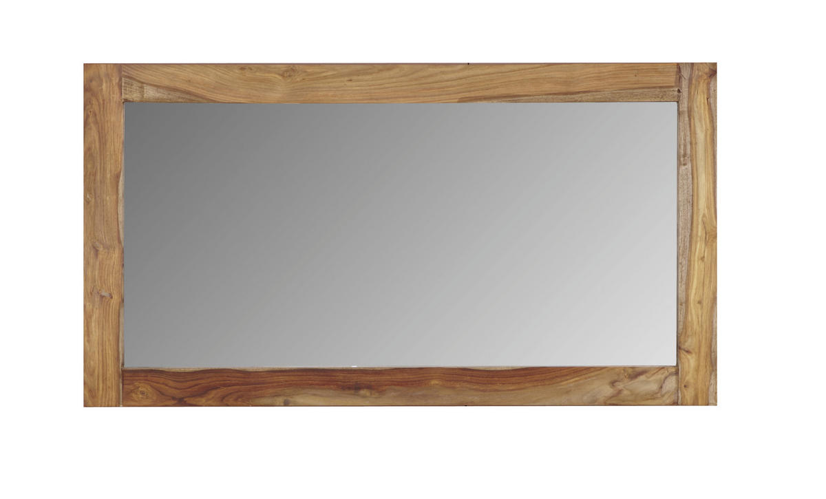 NÁSTENNÉ ZRKADLO 130/70/5 cm  - číra/prírodná farba, Lifestyle, drevo/sklo (130/70/5cm) - Landscape