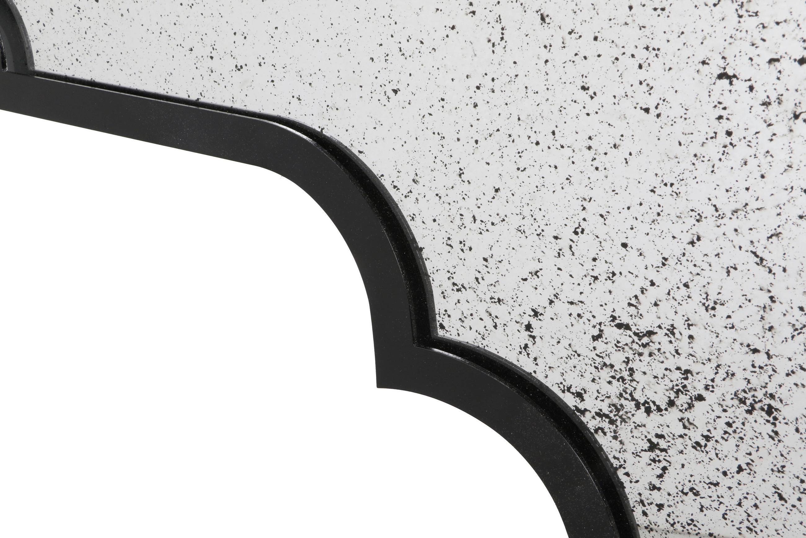 WANDSPIEGEL 120/50,5/2,5 cm    in rechteckig  - Schwarz, Trend, Glas/Holzwerkstoff (120/50,5/2,5cm) - Ambia Home