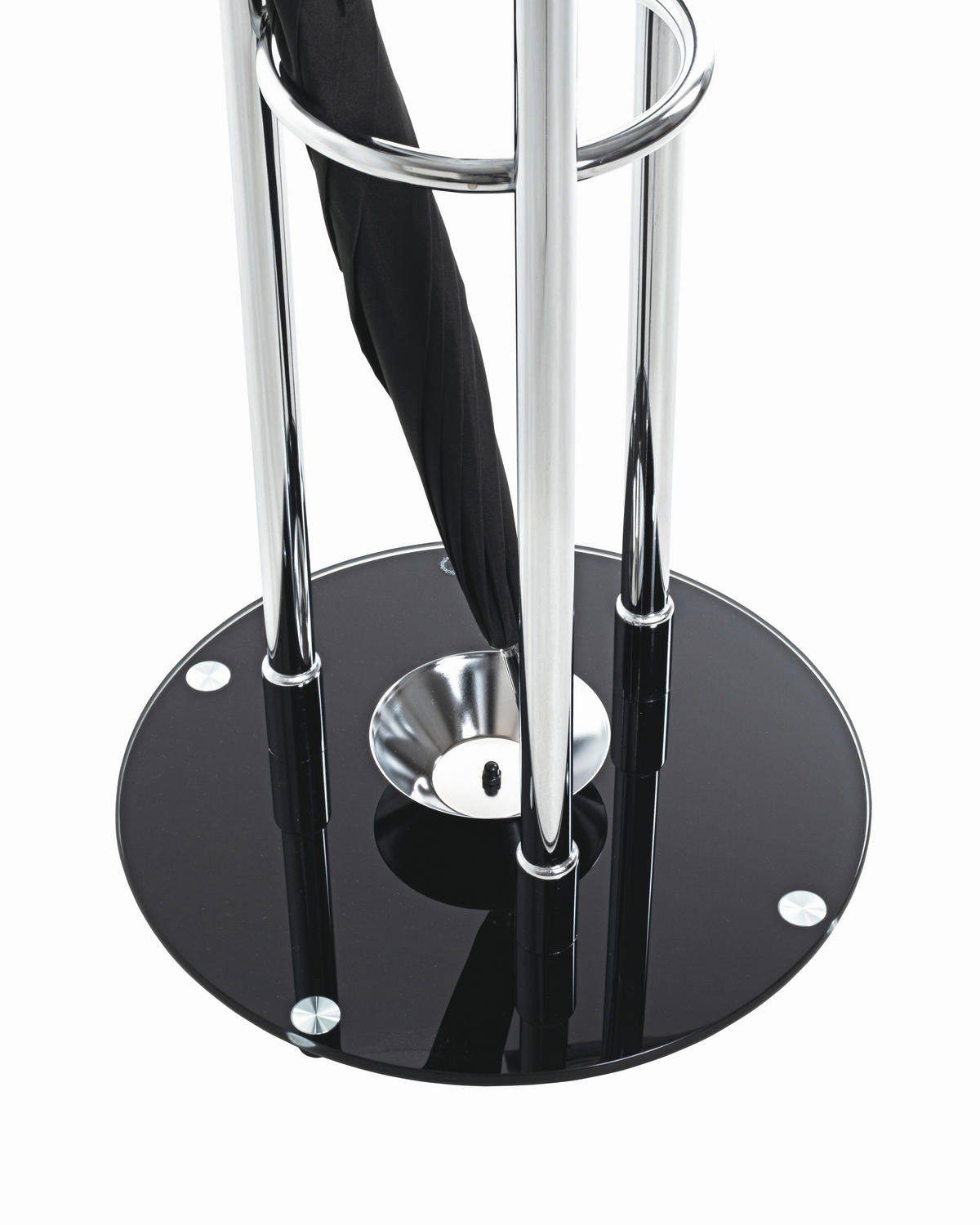 KLÄDHÄNGARE - kromfärg/svart, Design, metall/glas (40/183/40cm) - Best Price