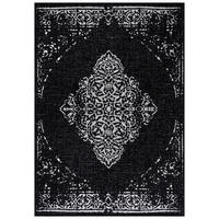 OUTDOORTEPPICH  für Terrasse und Balkon 120/170 cm Sunny Schwarz  - Schwarz, Design, Textil (120/170cm) - Ayyildiz 
