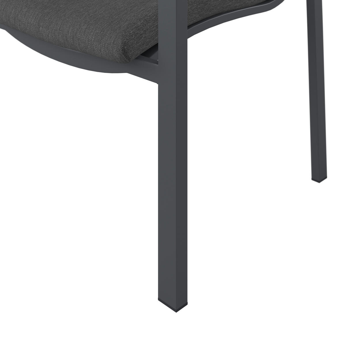GARTENSTUHL Aluminium Grau  - Grau, MODERN, Textil/Metall (58/85/59cm) - Ambia Garden