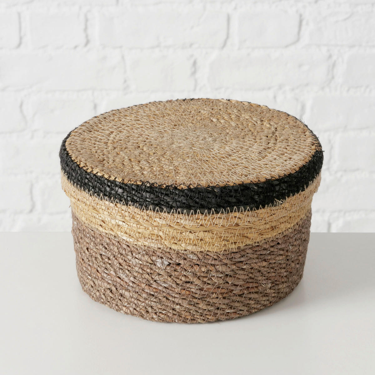 DEKOKORB - Schwarz/Braun, Basics, Naturmaterialien (20/12cm)