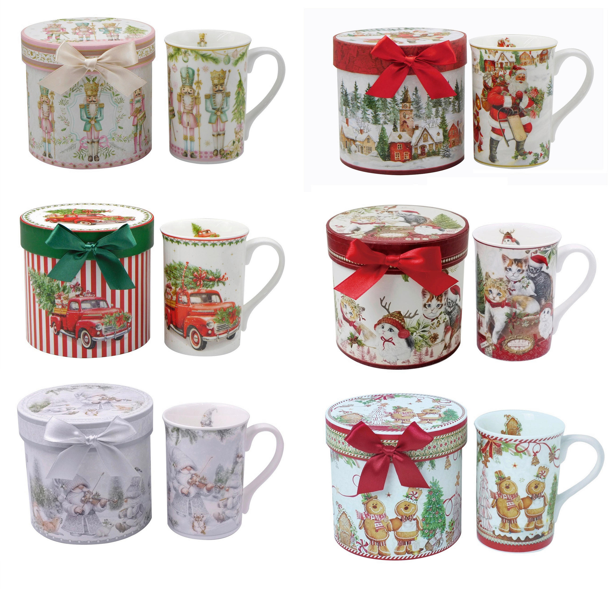 HRNEK NA KÁVU porcelán (new bone china) - vícebarevná, Lifestyle, karton/papír (0,32l) - X-Mas