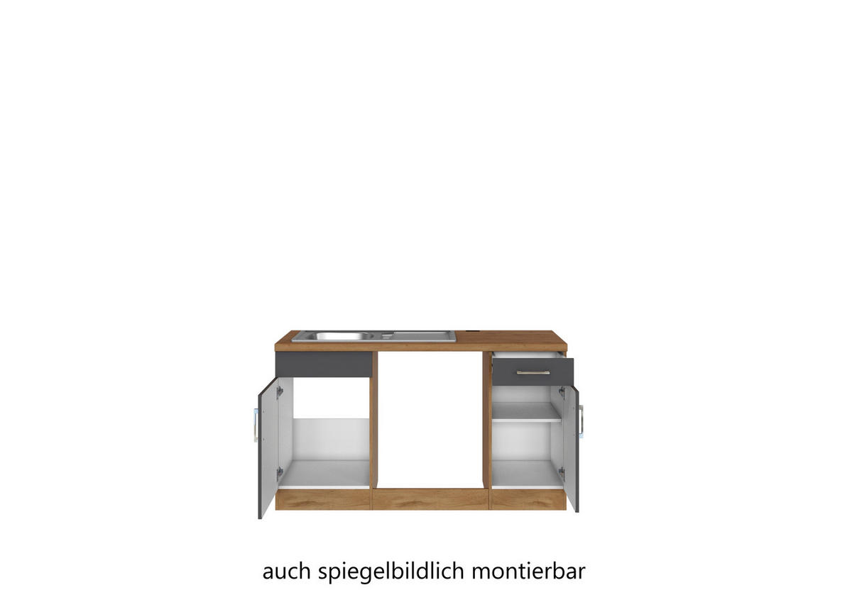 HÖRNKÖK 210/270 cm  i antracit  - aluminiumfärg/antracit, Modern, metall/trämaterial (210/270cm) - Held