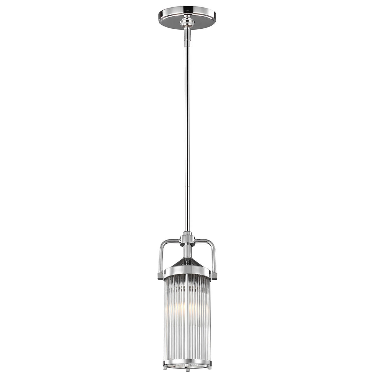HÄNGELEUCHTE 13,3/11/41,5 cm  - Chromfarben, KONVENTIONELL, Glas/Metall (13,3/11/41,5cm) - Elstead Lighting