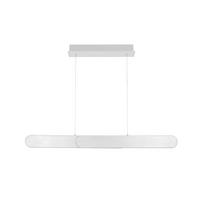 ZÁVESNÉ LED SVIETIDLO, 115/7,5/150 cm  - strieborná, Design, kov (115/7,5/150cm) - Dieter Knoll