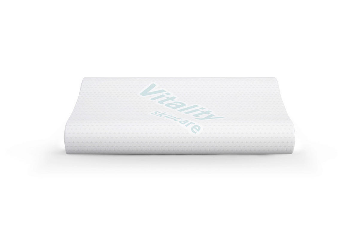 Pernă   - alb, Basics, textil (69/41/11cm)