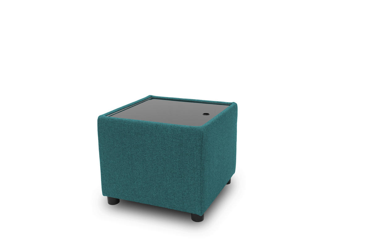 SITZBOX Uni  - Petrol/Schwarz, Design, Kunststoff/Textil (45/47/45cm) - LOOKS by W.Joop