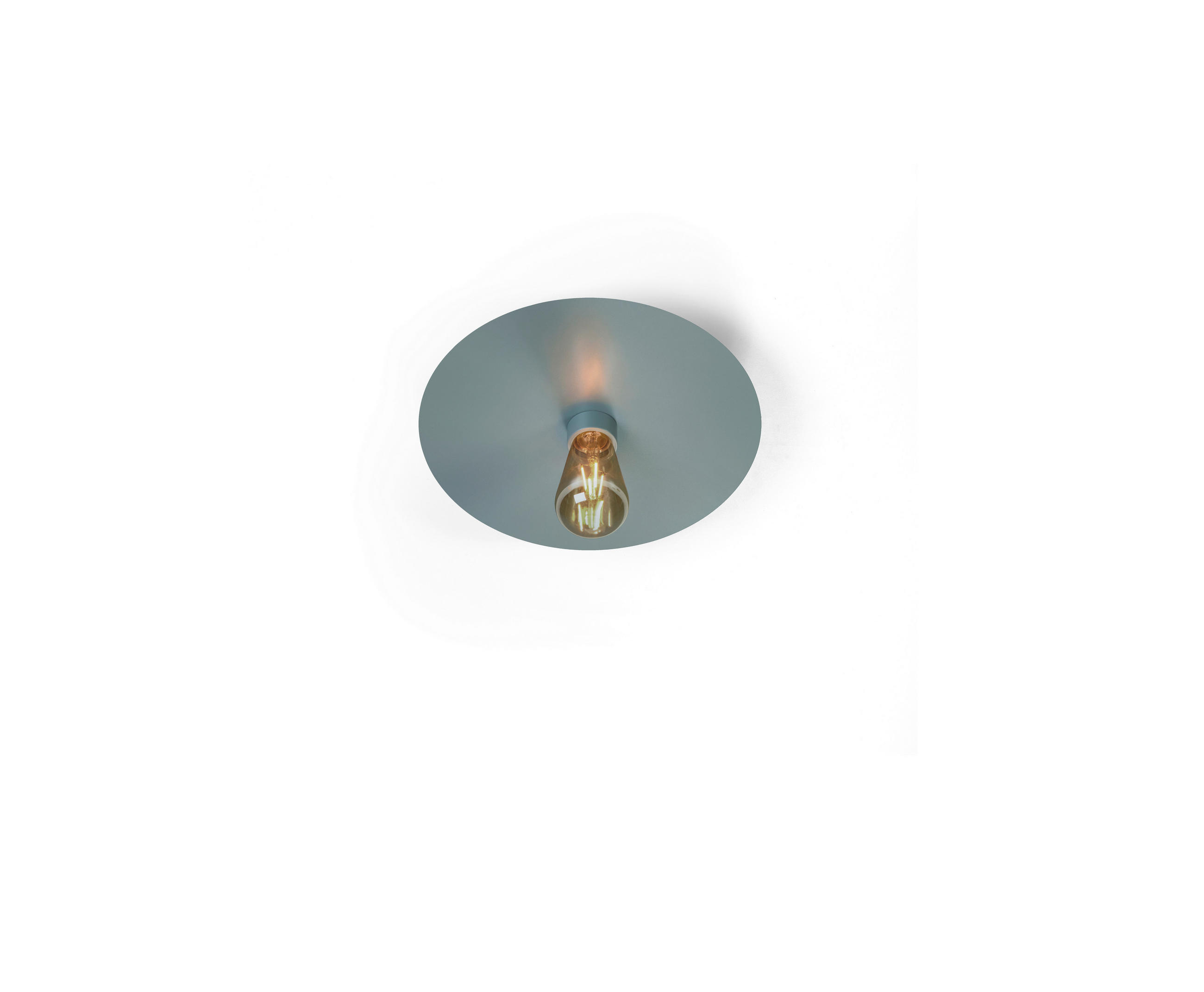 LED-DECKENLEUCHTE  24/6,5 cm    - Salbeigrün, Basics, Metall (24/6,5cm) - BOPP