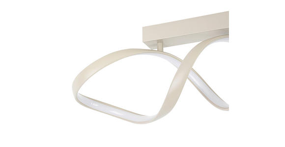 LED-DECKENLEUCHTE 80/17/23 cm   - Sandfarben, Design, Kunststoff/Metall (80/17/23cm) - Novel