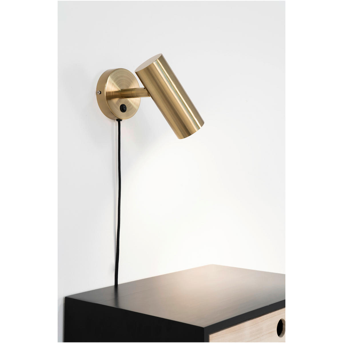 VÄGGLAMPA 15/22/10 cm   - mässingsfärgad, Basics, metall (15/22/10cm) - Ambia Home