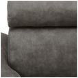 ECKSOFA Grau Lederlook  - Schwarz/Grau, Design, Kunststoff/Textil (263/230cm) - Hom`in