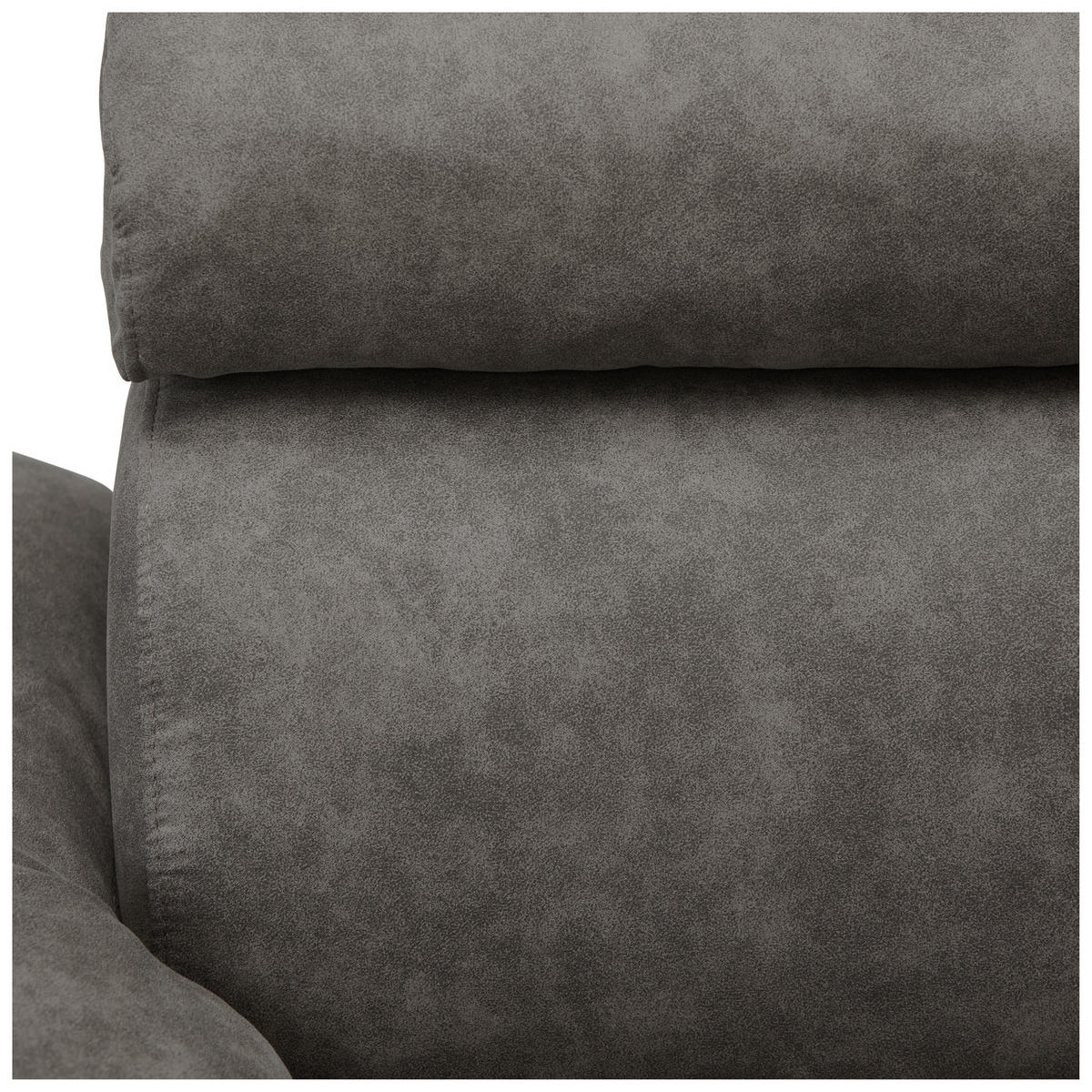 ECKSOFA in Lederlook Grau  - Schwarz/Grau, Design, Kunststoff/Textil (263/230cm) - Hom`in