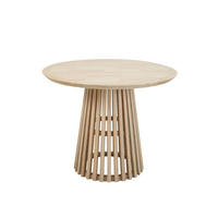 ESSTISCH 100/100/77 cm Echtholz  Holz rund Naturfarben  - Naturfarben, MODERN, Holz (100/100/77cm) - MID.YOU