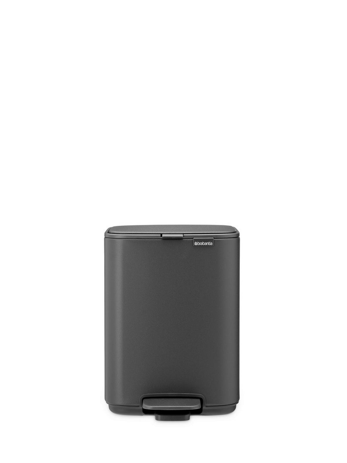 KANTA SA PAPUČICOM  4 l   - tamnosiva/antracit, Konvencionalno, metal/plastika (20/26,8/20,5cm) - Brabantia