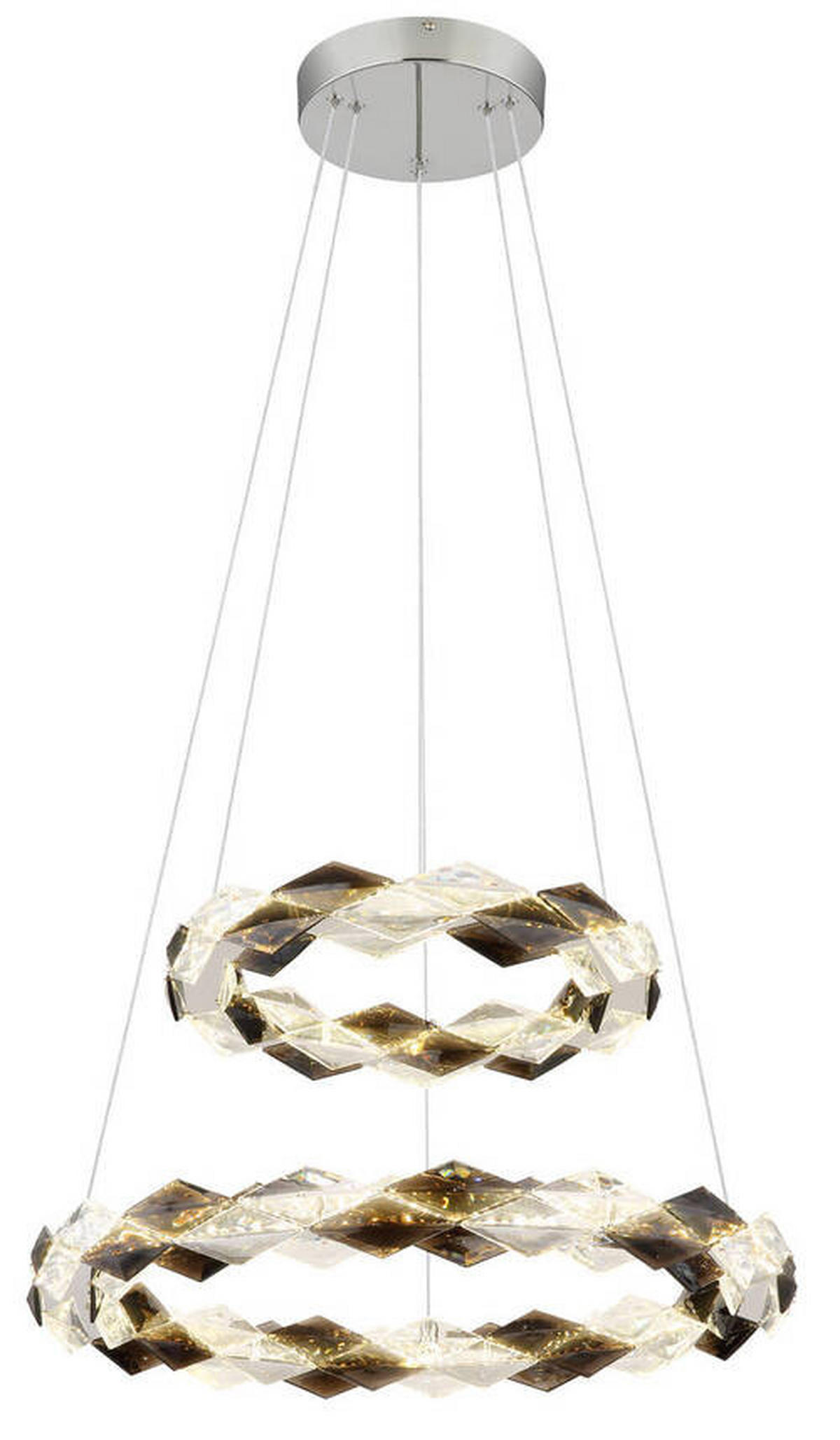 LED-HÄNGLAMPA 55/130 cm  - klar, Design, metall/plast (55/130cm) - Globo