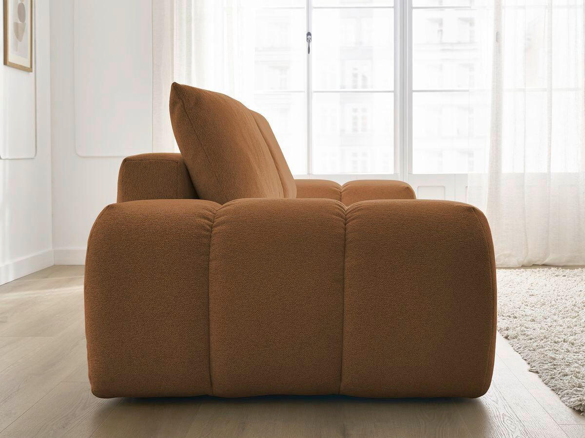 SCHLAFSOFA Flachgewebe Orange  - Schwarz/Orange, MODERN, Kunststoff/Textil (278/115/90cm) - Livetastic