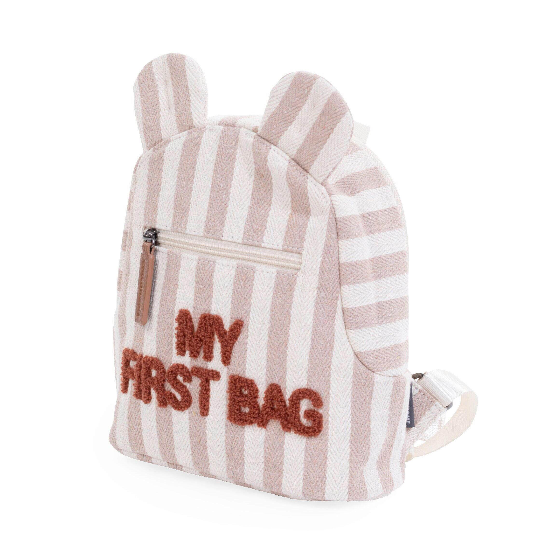 KINDERRUCKSACK  - Terracotta/Weiß, KONVENTIONELL, Textil (20/8/24cm) - Childhome