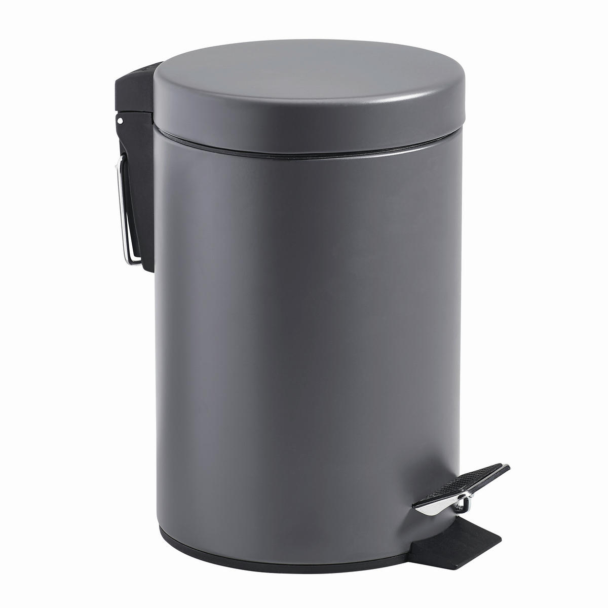 KOSMETIKEIMER 3 l  Metall  - Dunkelgrau/Schwarz, Basics, Kunststoff/Metall (17/26cm) - Kela