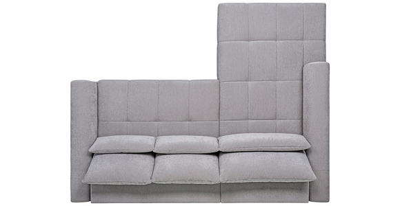 ECKSOFA  in Chenille Hellgrau  222/279 cm  - Hellgrau/Schwarz, KONVENTIONELL, Kunststoff/Textil (222/279cm) - Hom`in
