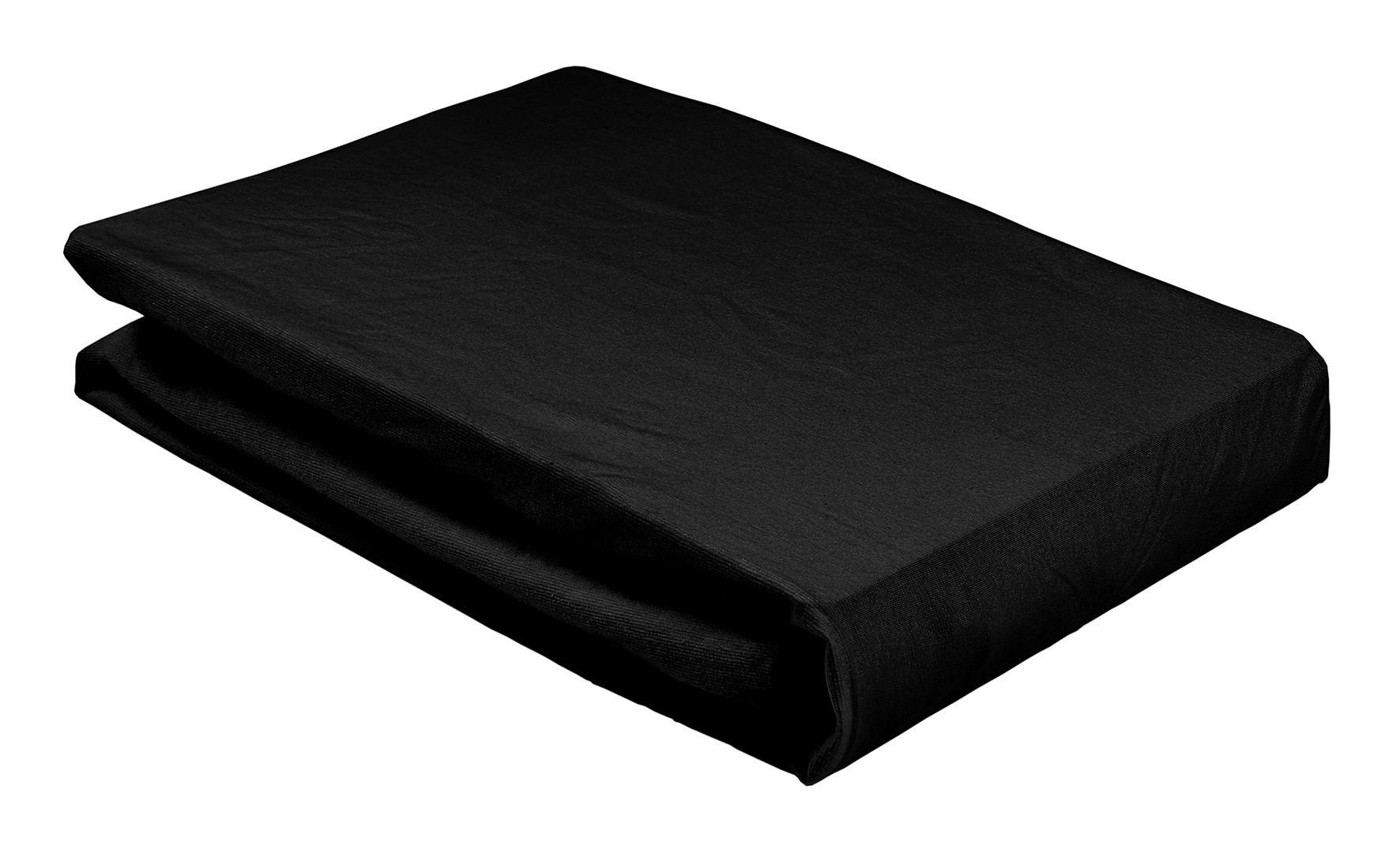 Joop! ELASTICKÉ PROSTĚRADLO, žerzej, černá, 180/200 cm