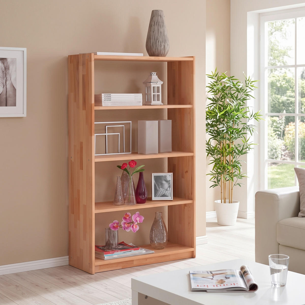 REGAL 80/145/31 cm barve bukve  - barve bukve, Basics, les (80/145/31cm) - Livetastic