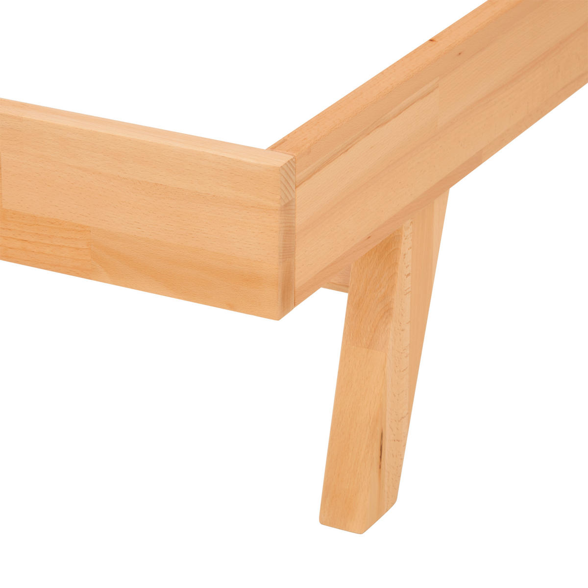 BETT 90/200 cm  in Kernbuche  - Kernbuche, MODERN, Holz (90/200cm) - MID.YOU