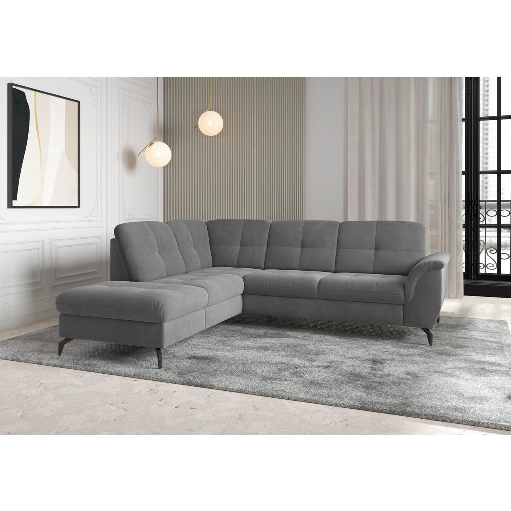 Sit & More ROHOVÁ SEDAČKA, textil, sivá