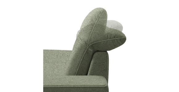 ECKSOFA  in Mikrofaser Grün  203/266 cm  - Schwarz/Grün, Design, Textil/Metall (203/266cm) - Johann Jakob