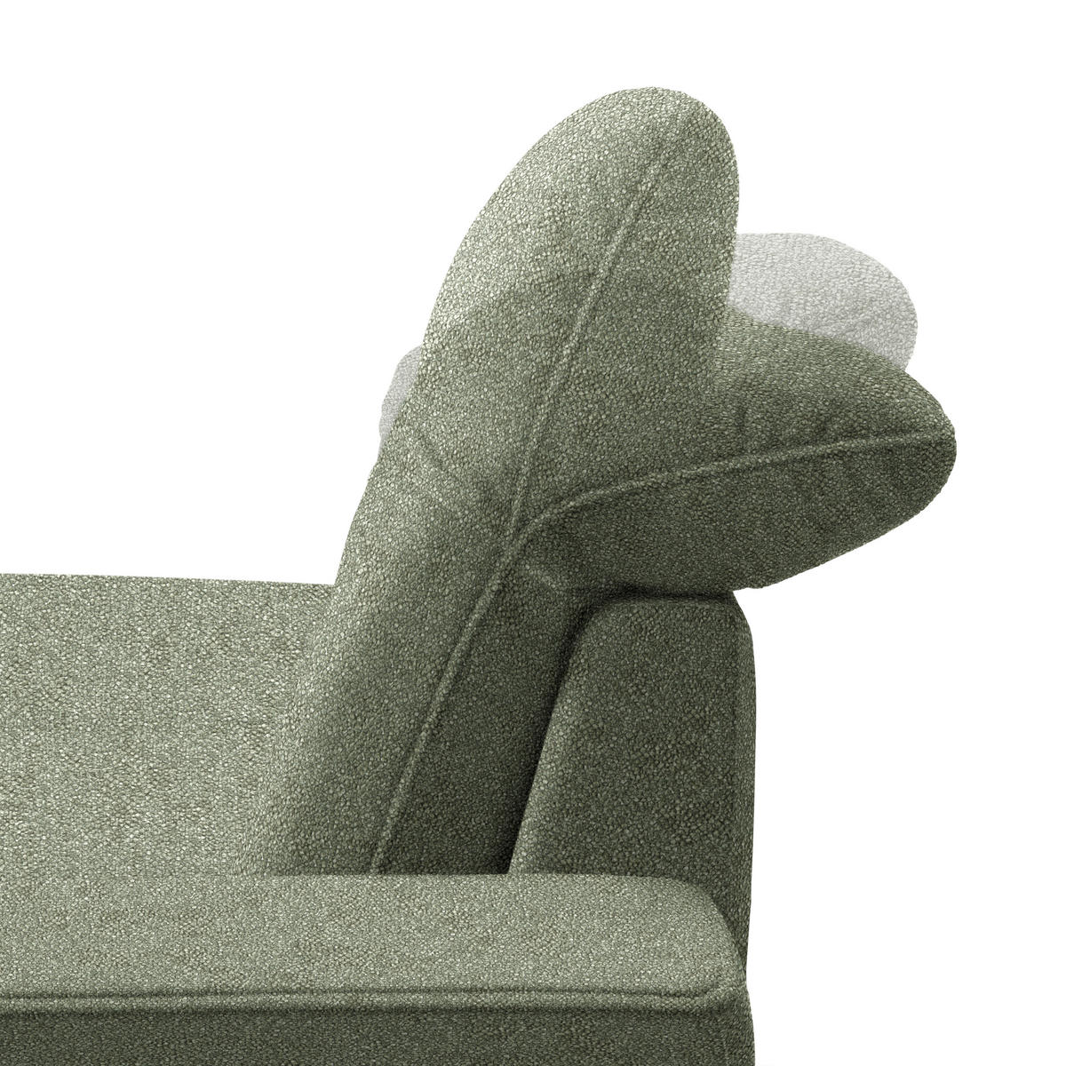 ECKSOFA in Mikrofaser Grün  - Schwarz/Grün, Design, Textil/Metall (203/266cm) - Johann Jakob
