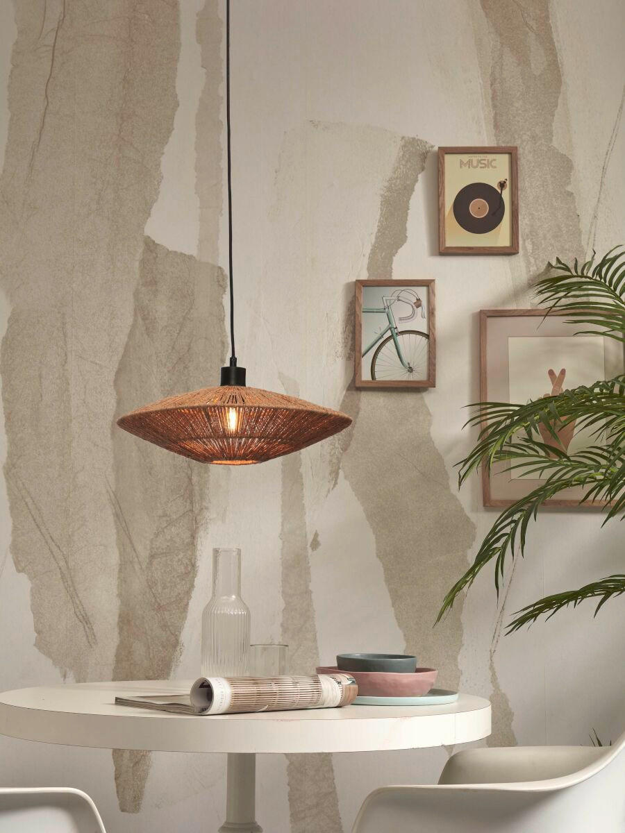 HÄNGELEUCHTE GOOD&MOJO  40/12 cm   - Naturfarben, Trend (40/12cm) - Good & Mojo