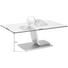 COUCHTISCH in Metall, Glas 115/65/42 cm - Nickelfarben, Design, Glas/Metall (115/65/42cm) - Novel COUCHTISCH in Metall, Glas 115/65/42 cm - Nickelfarben, Design, Glas/Metall (115/65/42cm) - Novel
