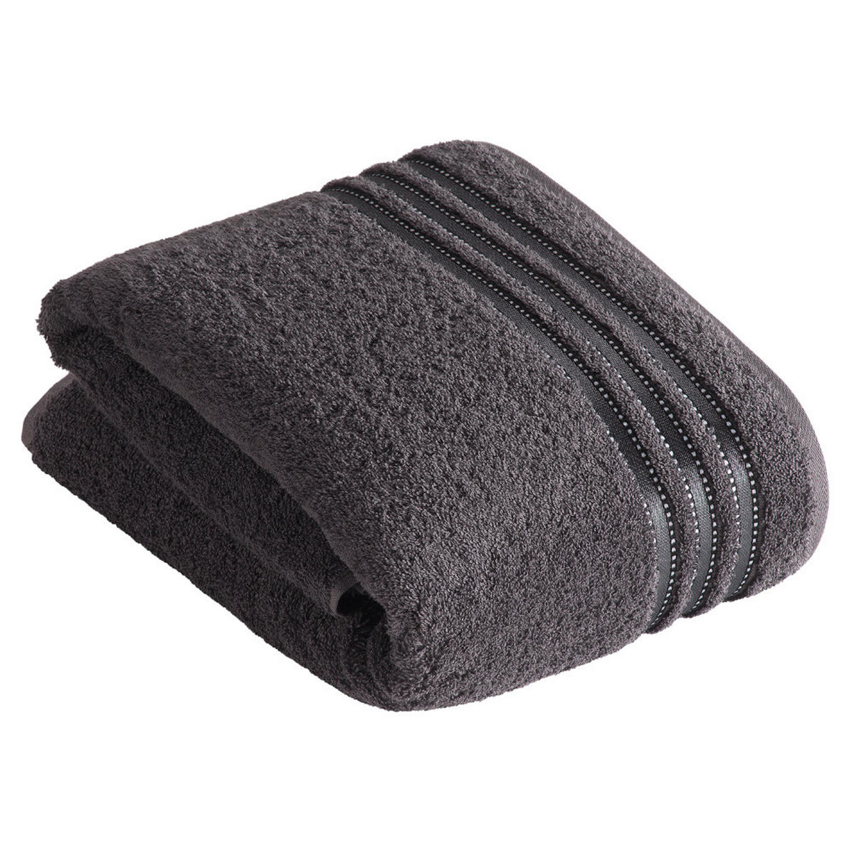 RUČNÍK DO KOUPELNY, 150/100 cm, šedá - šedá, Basics, textil (150/100cm) - Vossen