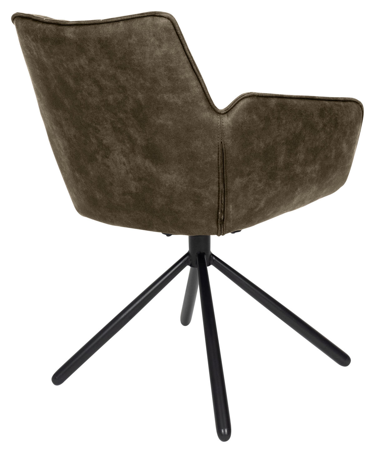 ARMLEHNSTUHL  in Mikrofaser  - Taupe/Schwarz, Design, Textil/Metall (60/84/65cm) - SetOne by Musterring